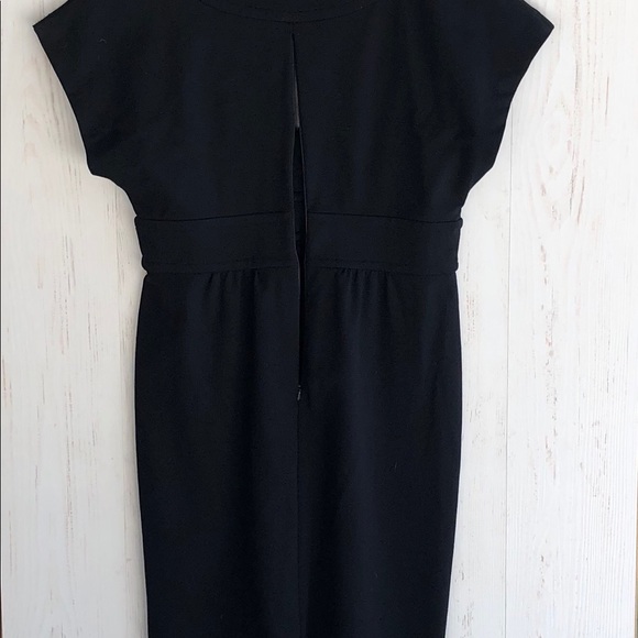 Banana Republic LBD black dress ponte knit 10 - Picture 3 of 8